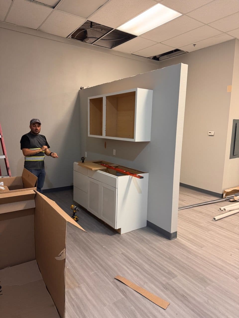 Gallery photos for Henderson Project Cabinet Installation Milestone: Image #1